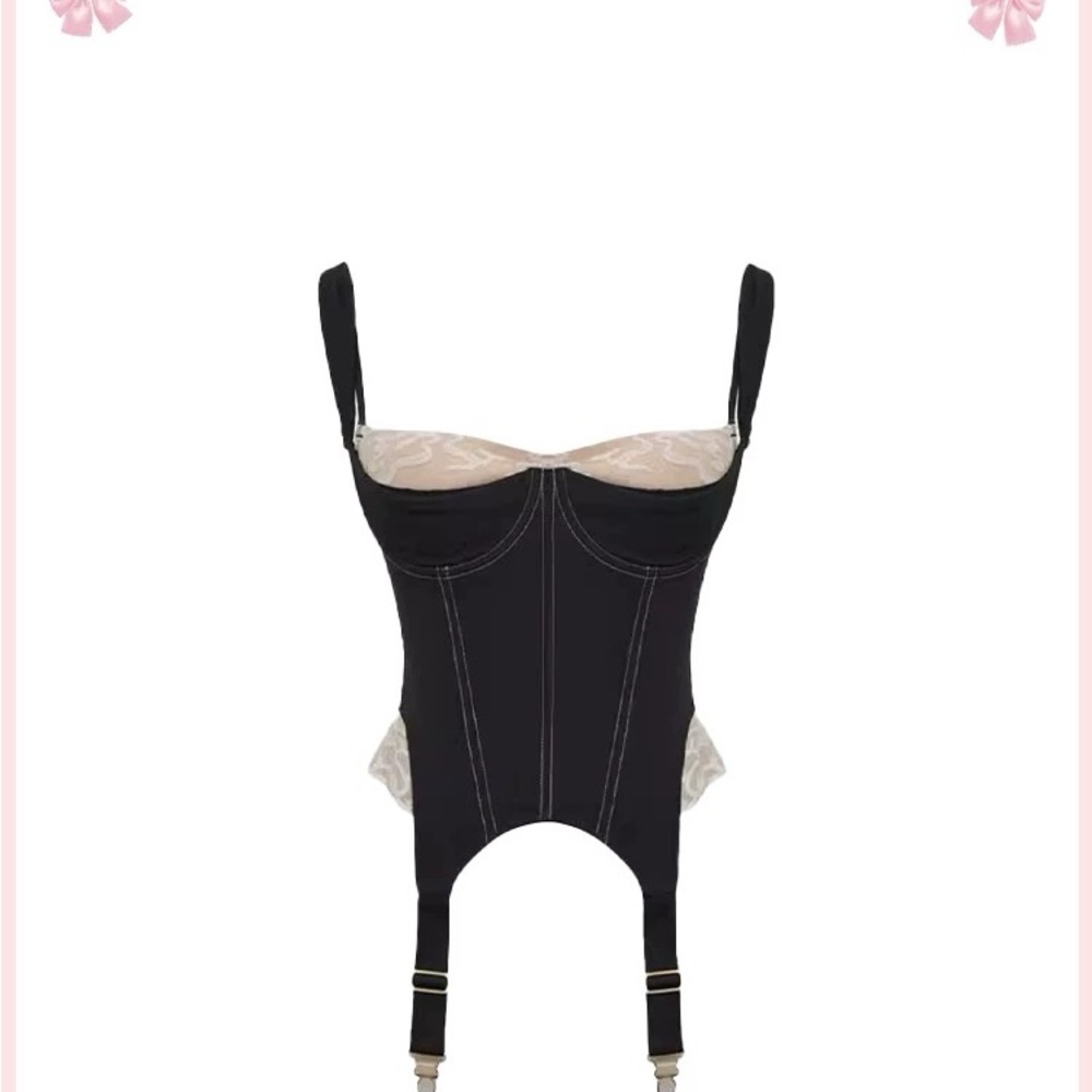 Elegant Black Corset Top